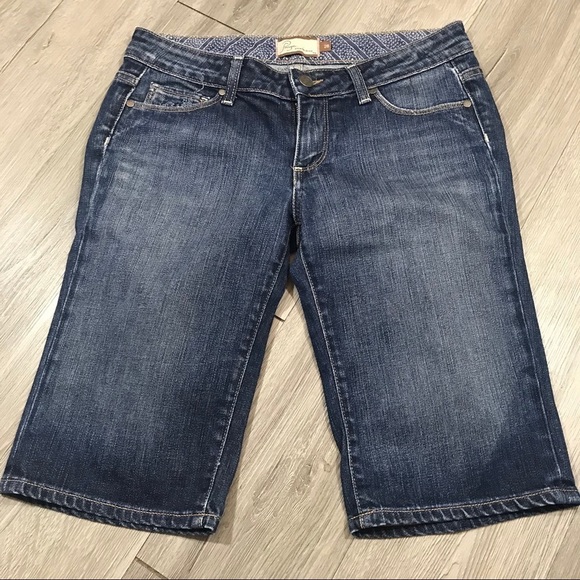 Paige Laurel Denim Bermuda Shorts size 28 - Picture 1 of 6